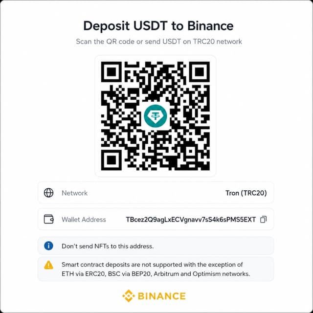 USDT TRC20 Deposit QR Code